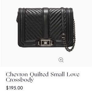 Rebecca Minkoff Chevron Quilted Small Love bag
